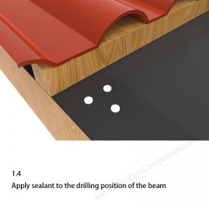 Solar Tile Roof Hooks Installation,SPC-IK-01-5