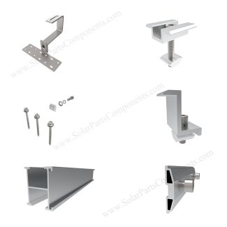 tile roof solar mount structure components