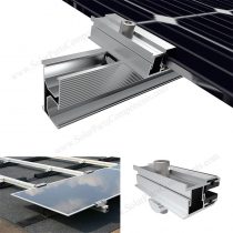 triangle support bracket for glass solar panels