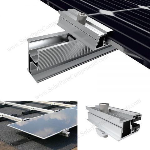 triangle support bracket for glass solar panels