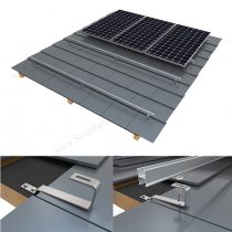 flat tile roof solar installation