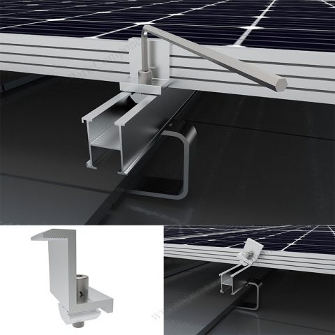 flat tile solar mounting end clamps