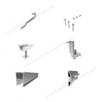 flat tile solar mounting components