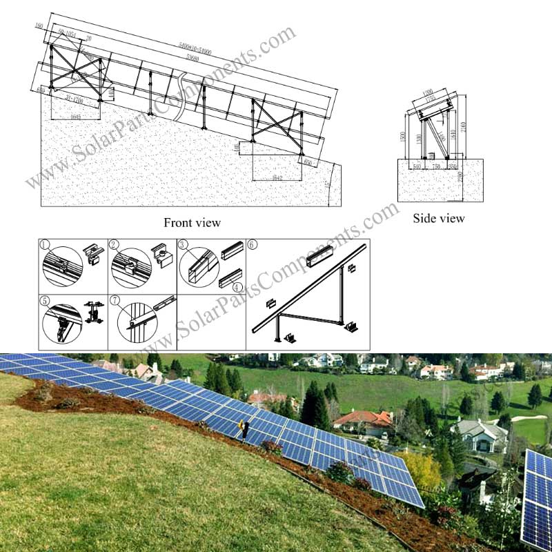 Ground Mounting Systems for Slope