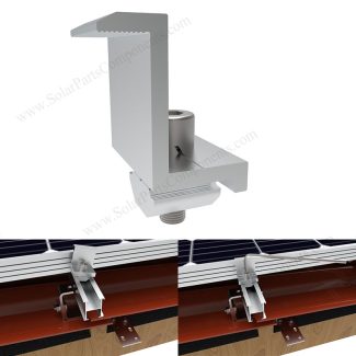 The photovoltaic panel installation end clamps