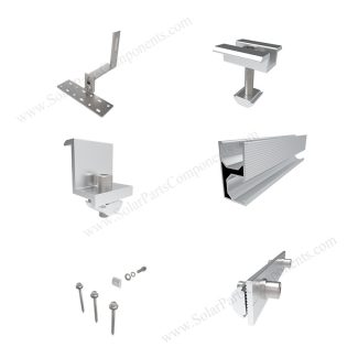 solar roof mounting system components