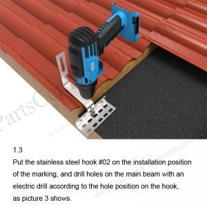 Solar Tile Roof Hooks Installation-SPC-IK-02-1.3-1