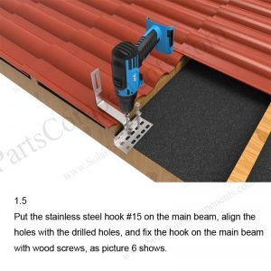 Solar Tile Roof Hooks Installation-SPC-IK-02-1.5-1