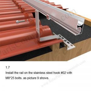 Solar Tile Roof Hooks Installation-SPC-IK-02-1.7