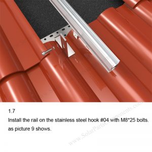 Solar Tile Roof Hooks Installation-SPC-IK-04-1.7