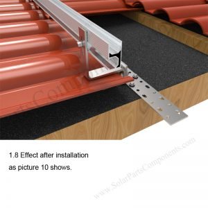 Solar Tile Roof Hooks Installation, SPC-IK-06-1.8-1