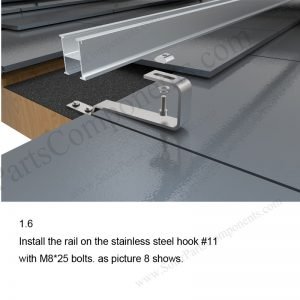 Solar Tile Roof Hooks Installation-SPC-IK-11-1.6