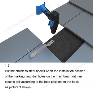 Solar Tile Roof Hooks Installation-SPC-IK-12-1.3-1