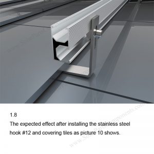 Solar Tile Roof Hooks Installation-SPC-IK-12-1.8