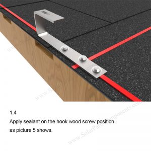 Solar Tile Roof Hooks Installation-SPC-IK-13-1.4-1