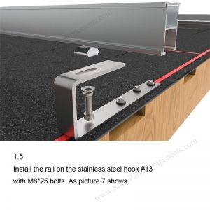 Solar Tile Roof Hooks Installation-SPC-IK-13-1.5