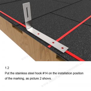 Solar Tile Roof Hooks Installation-SPC-IK-14-1.2