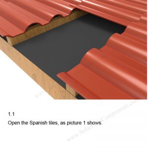 Solar Tile Roof Hooks Installation-SPC-IK-15-1.1