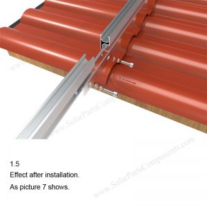 Solar Tile Roof Hooks Installation,SPC-RF-IK01-DR-1.5