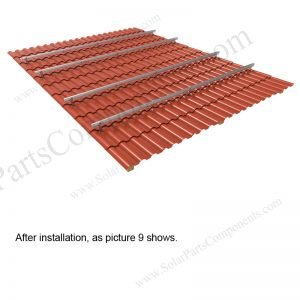 Solar Tile Roof Hooks Installation,SPC-RF-IK01-DR-1.6