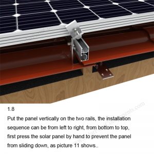 Solar Tile Roof Hooks Installation,SPC-RF-IK01-DR-1.8