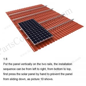 Solar Tile Roof Hooks Installation-SPC-RF-IK02-DR-1.8