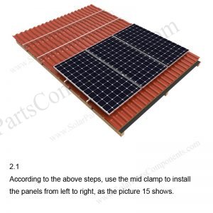 Solar Tile Roof Hooks Installation-SPC-RF-IK03-DR-2.1