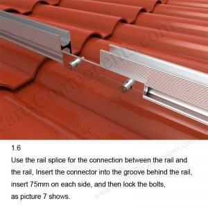 Solar Tile Roof Hooks Installation-SPC-RF-IK04-DR-1.6-1