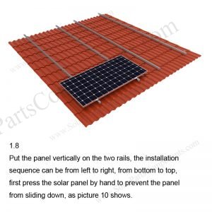 Solar Tile Roof Hooks Installation-SPC-RF-IK04-DR-1.8