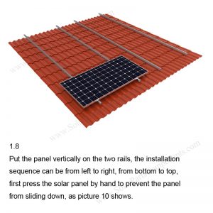 Solar Tile Roof Hooks Installation-SPC-RF-IK04-DR-1.8