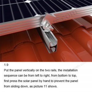Solar Tile Roof Hooks Installation-SPC-RF-IK04-DR-1.9-1