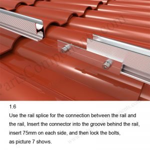 Solar Tile Roof Hooks Installation-SPC-RF-IK05-DR-1.6-1