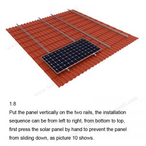 Solar Tile Roof Hooks Installation-SPC-RF-IK05-DR-1.8