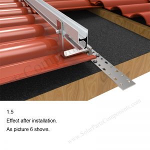 Solar Tile Roof Hooks Installation-SPC-RF-IK06-DR-1.5