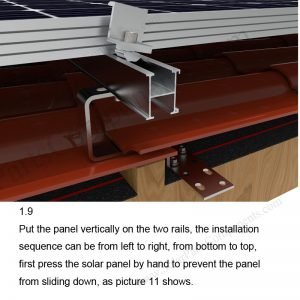 Solar Tile Roof Hooks Installation-SPC-RF-IK07-DR-1.9-1