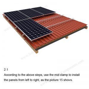 Solar Tile Roof Hooks Installation-SPC-RF-IK07-DR-2.1