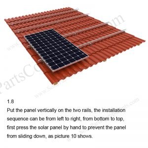 Solar Tile Roof Hooks Installation-SPC-RF-IK08-DR-1.8