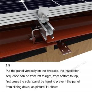 Solar Tile Roof Hooks Installation-SPC-RF-IK08-DR-1.9-1