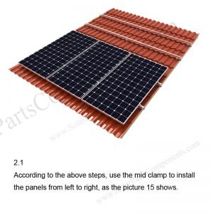 Solar Tile Roof Hooks Installation-SPC-RF-IK08-DR-2.1