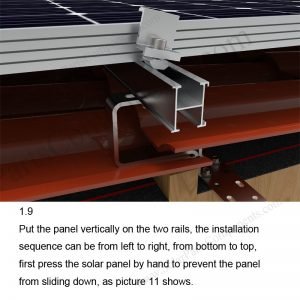 Solar Tile Roof Hooks Installation-SPC-RF-IK09-DR-1.9-1