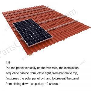 Solar Tile Roof Hooks Installation-SPC-RF-IK10-DR-1.8