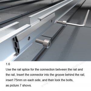 Solar Tile Roof Hooks Installation-SPC-RF-IK11-DR-1.6-1