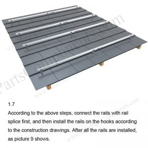 Solar Tile Roof Hooks Installation-SPC-RF-IK12-DR-1.7