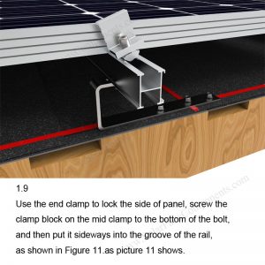 Solar Tile Roof Hooks Installation-SPC-RF-IK13-DR-1.9-1