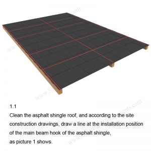 Solar Tile Roof Hooks Installation-SPC-RF-IK14-DR-1.1