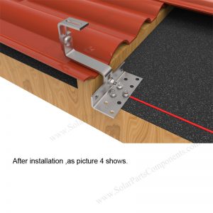 Solar Tile Roof Hooks Installation-SPC-RF-IK15-DR-1.2-2