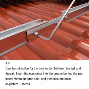 Solar Tile Roof Hooks Installation-SPC-RF-IK15-DR-1.6-1