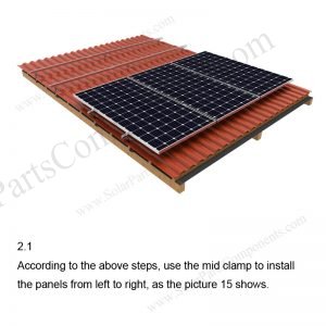Solar Tile Roof Hooks Installation-SPC-RF-IK15-DR-2.1