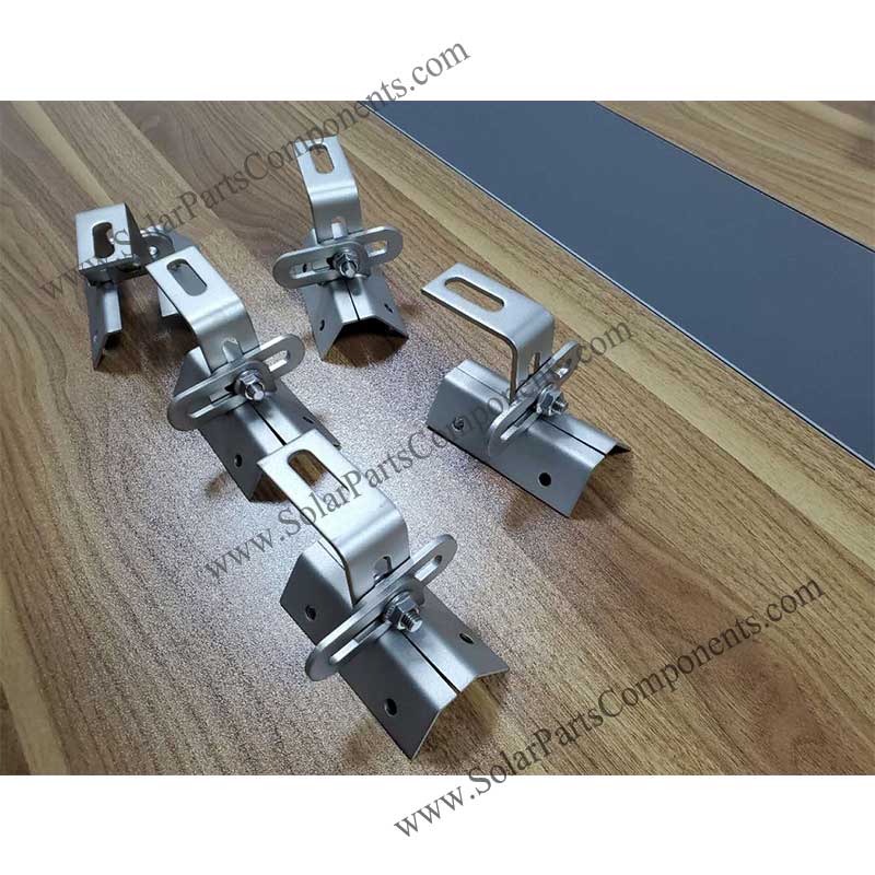 adjustable clamp for trapezoidal metal roof