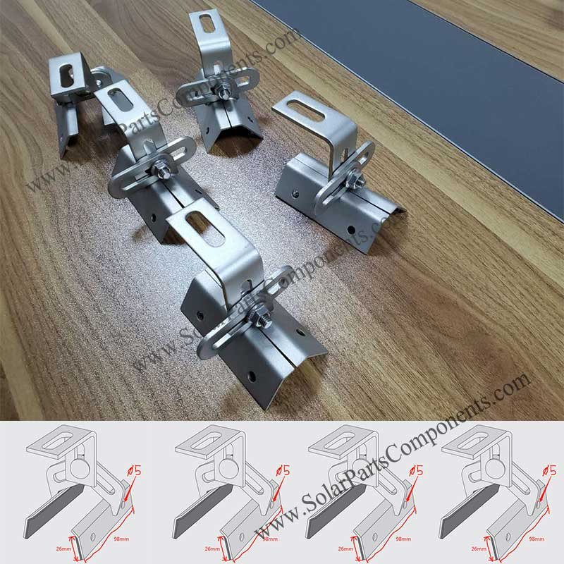 adjustable clamp for metal rooftop